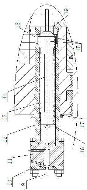 An integrated hydraulic cylinder with bi-directional stroke limitation