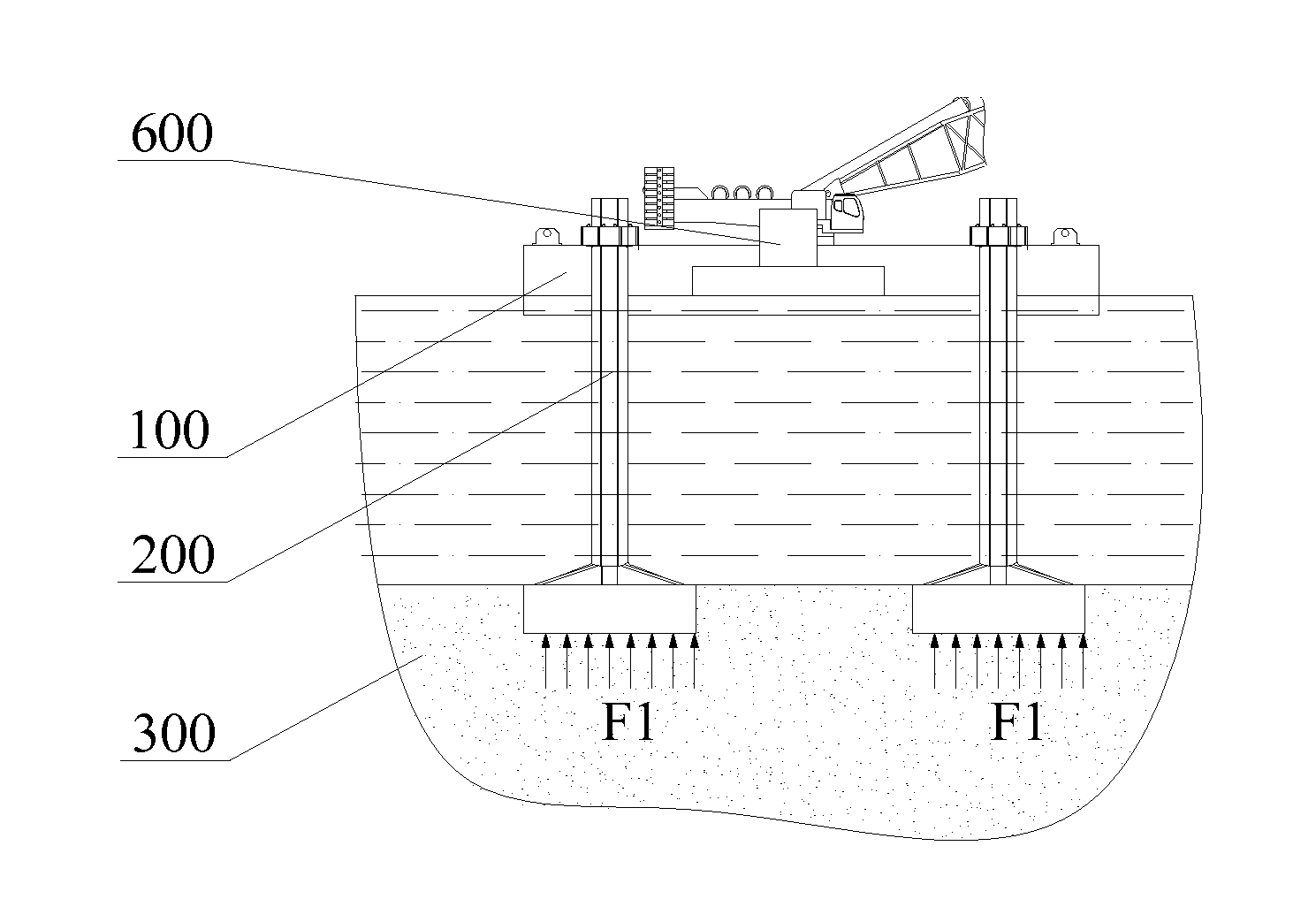 Support Leg and A Mobile Offshore Work Platform