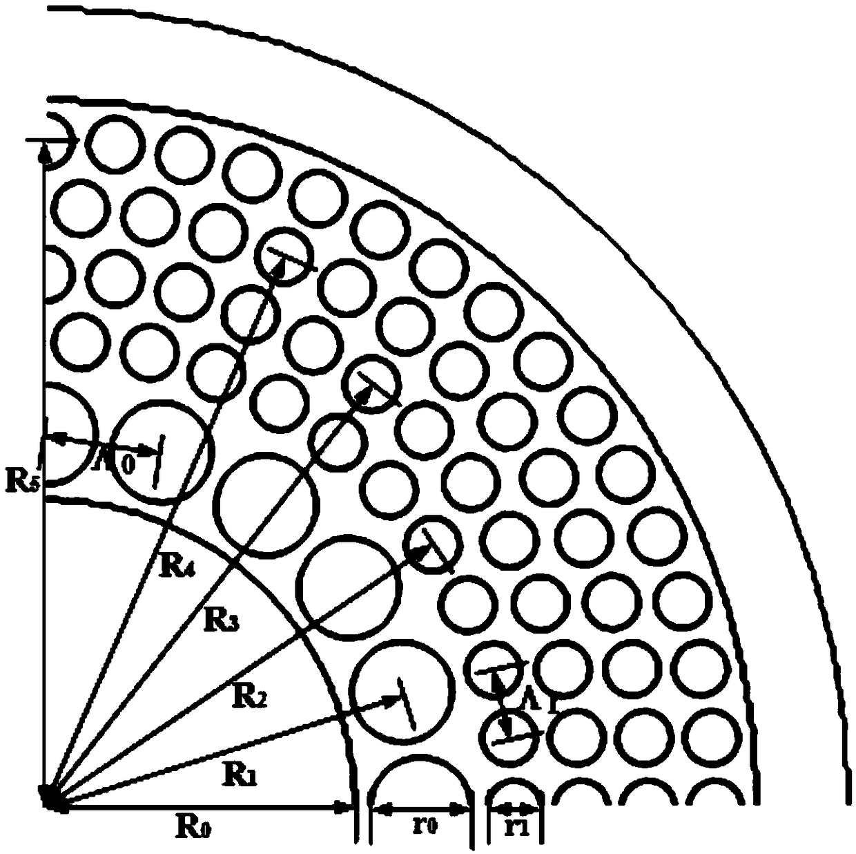 Supermode microstructure optical fiber for transmitting orbital angular momentum