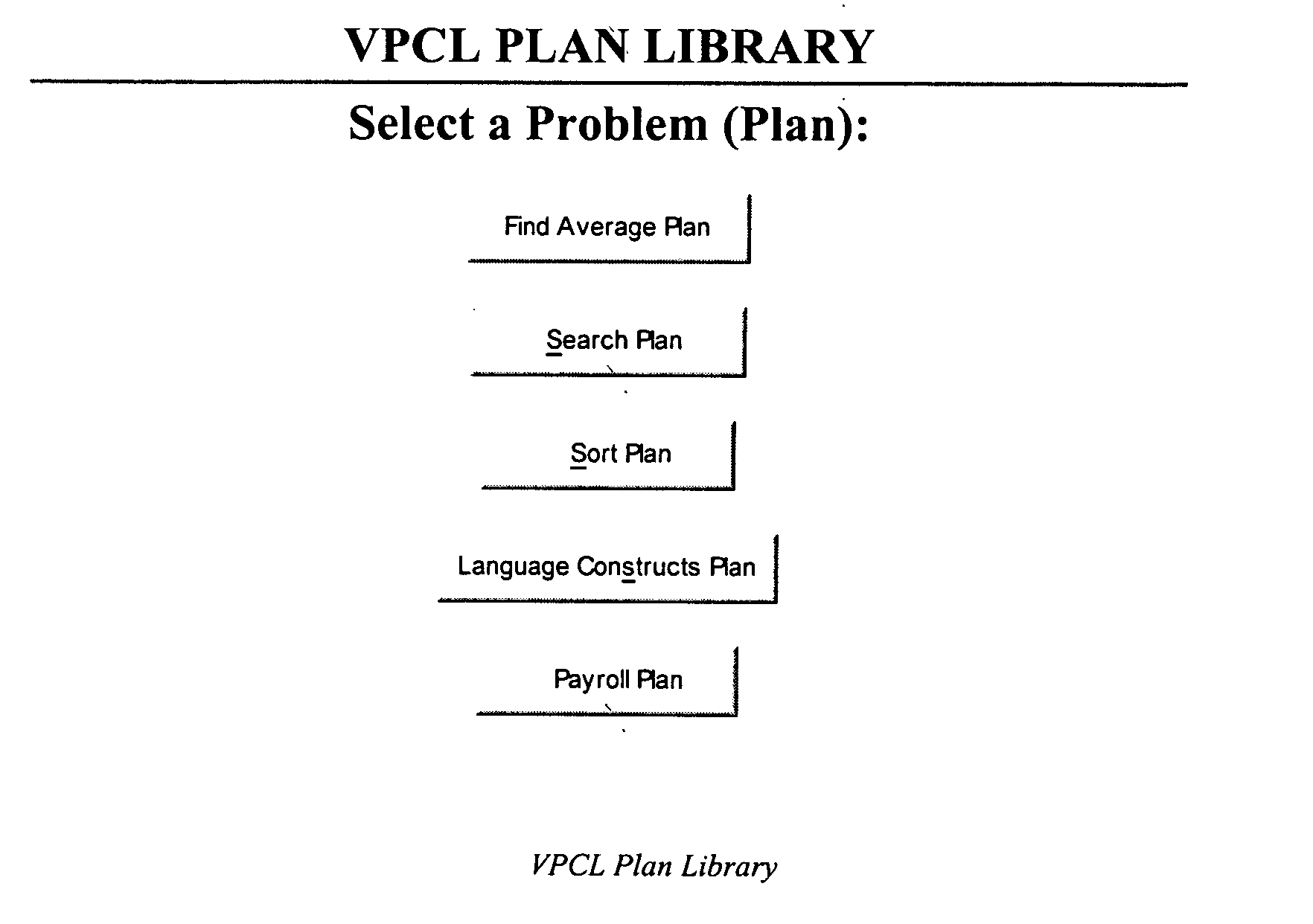 Web VPCL (web visual plan construct language: a visual system and method for learning and teaching programming and problem solving)