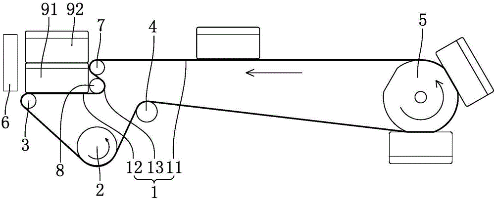 Mahjong tile conveying device of automatic Mahjong machine