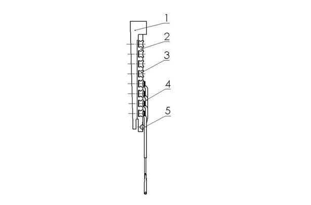 Multi-teeth tricot machine guide bar