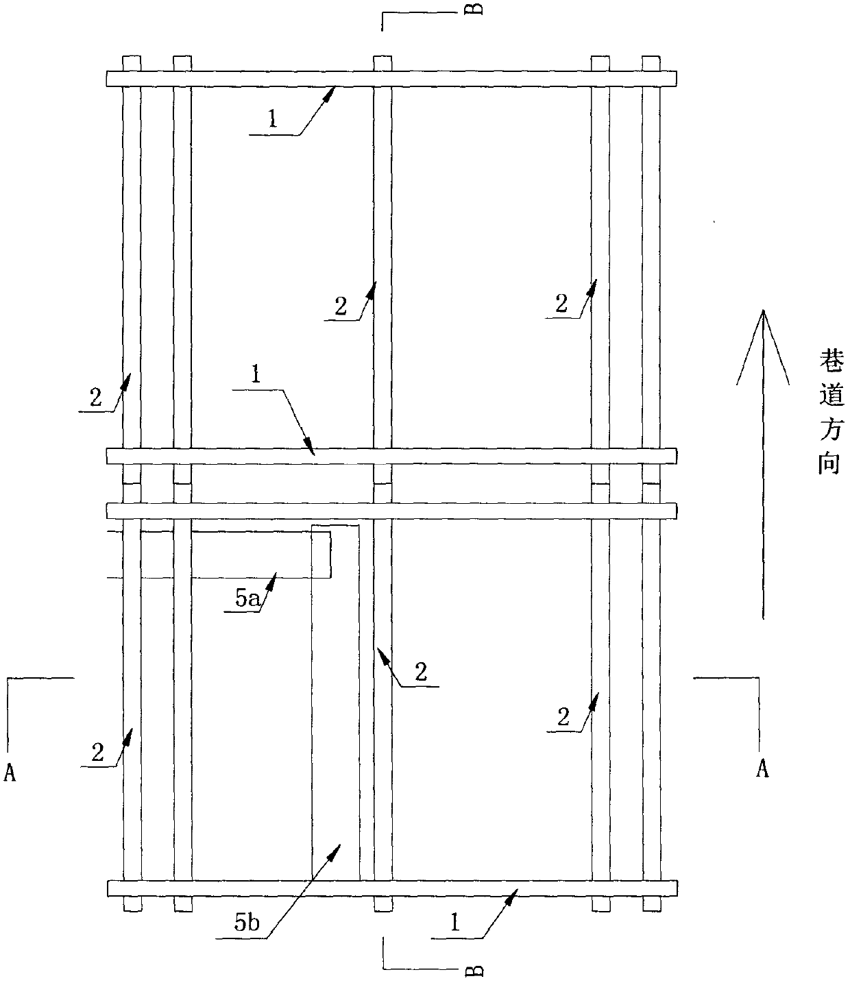 Supporting method of strip mining with large mining height and roadway filling