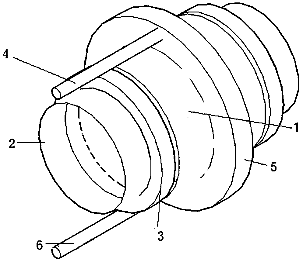 High-waterproofness wall bushing easy to construct