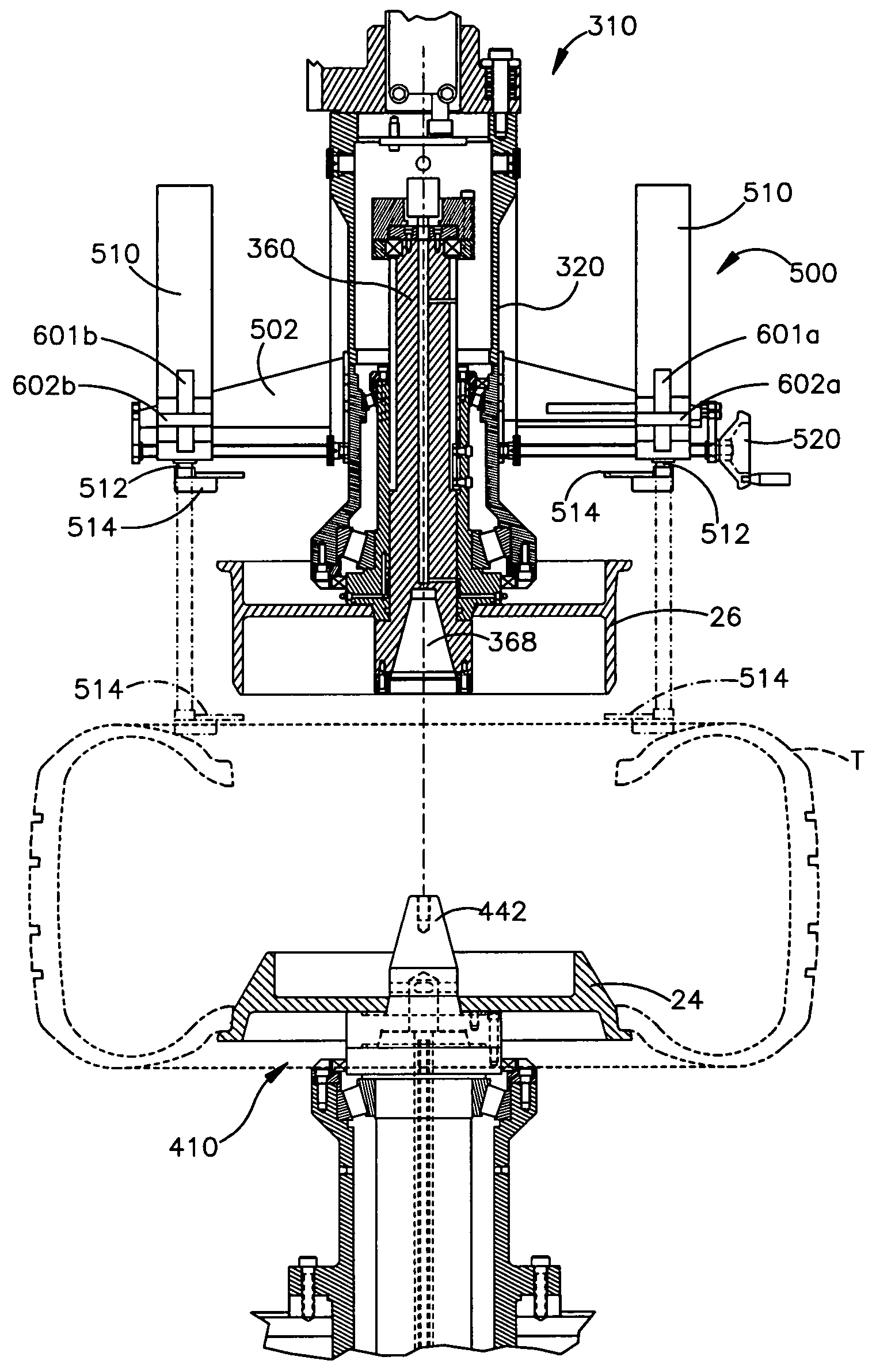 Tire positioning sensor