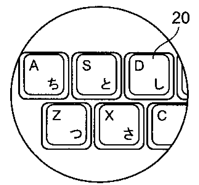 Identification of key information of keyboard