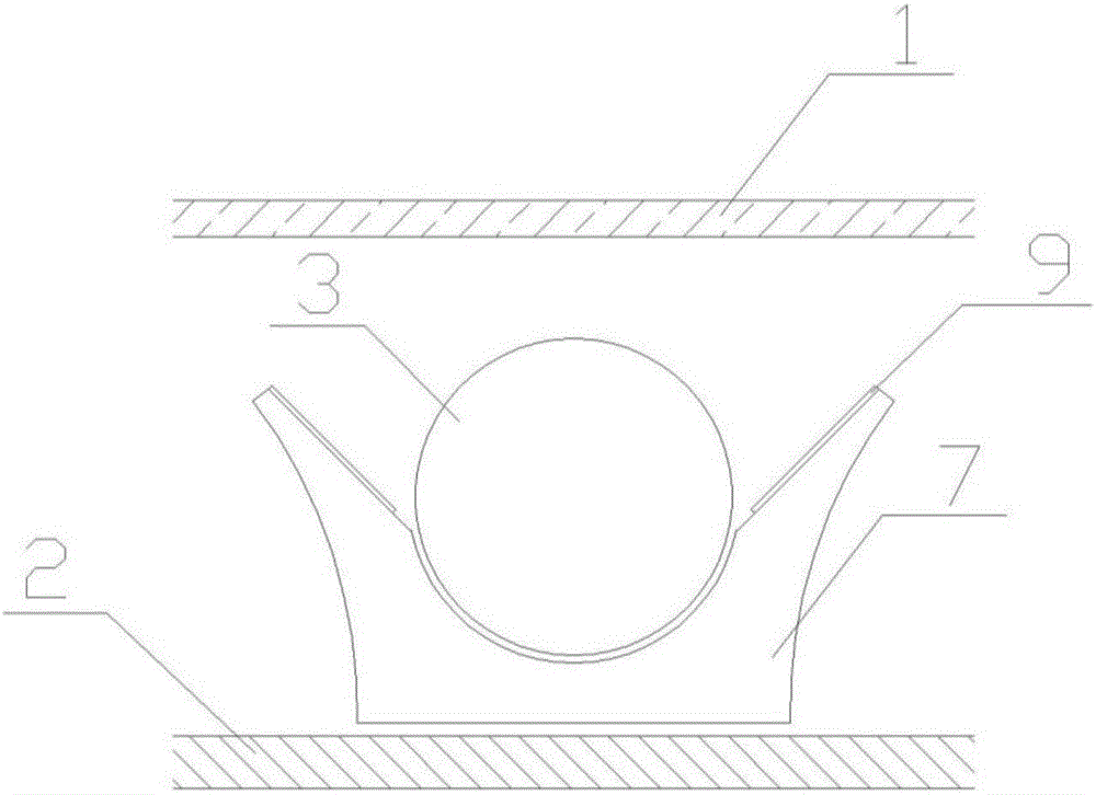 Heating pipeline structure and temperature early-warning method