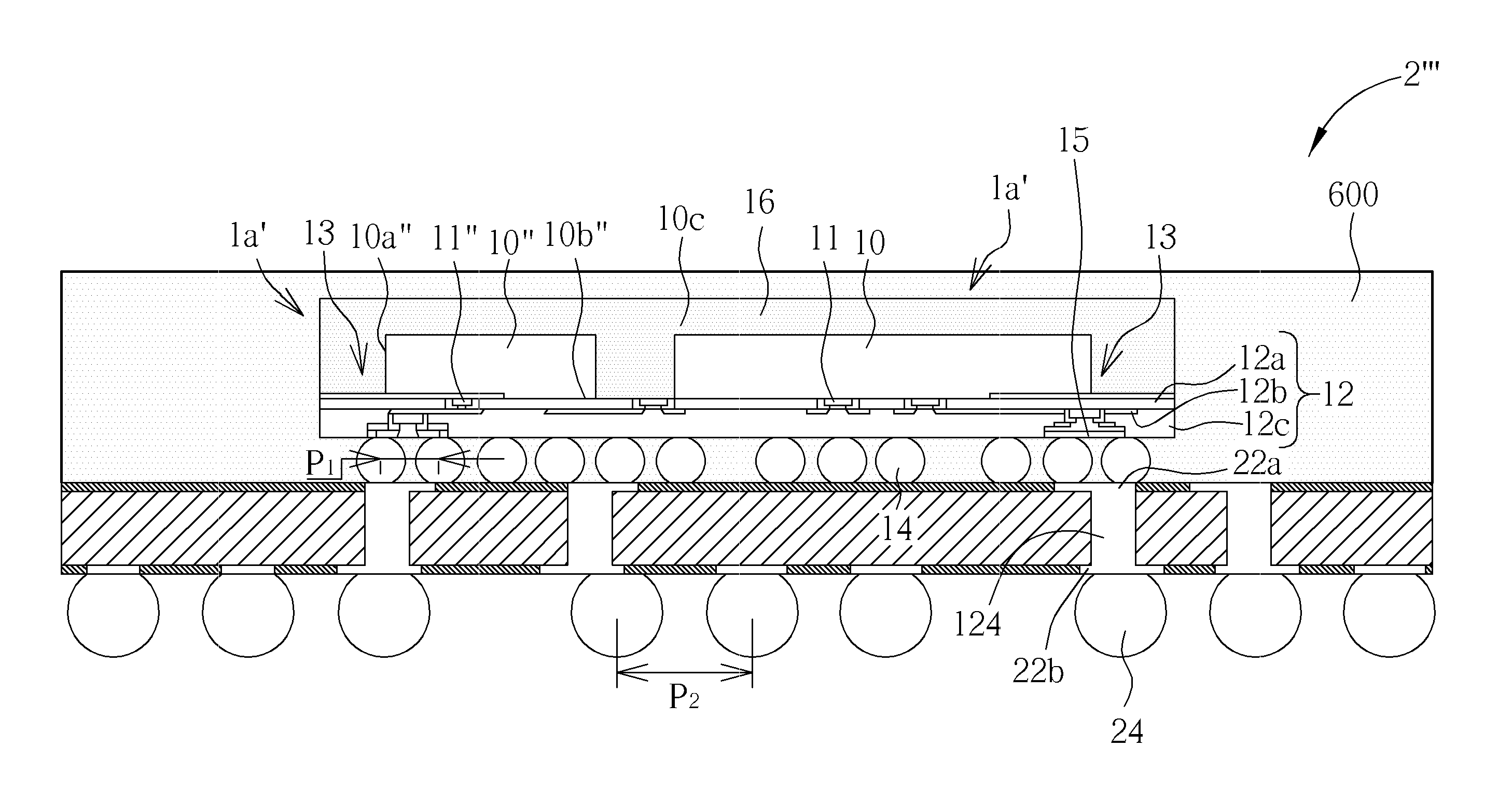 System-in-package with fan-out WLCSP