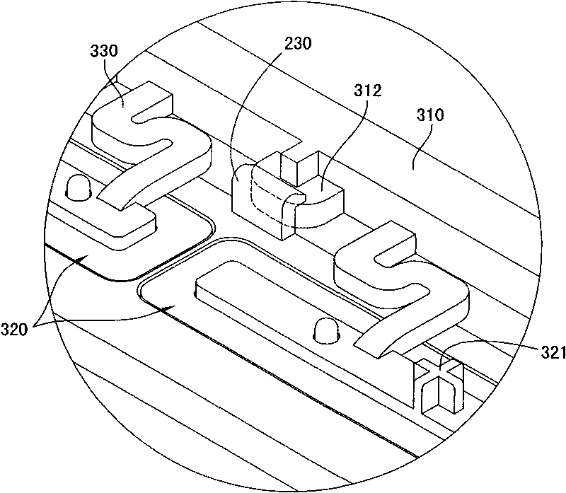 Casing structure of electronic device