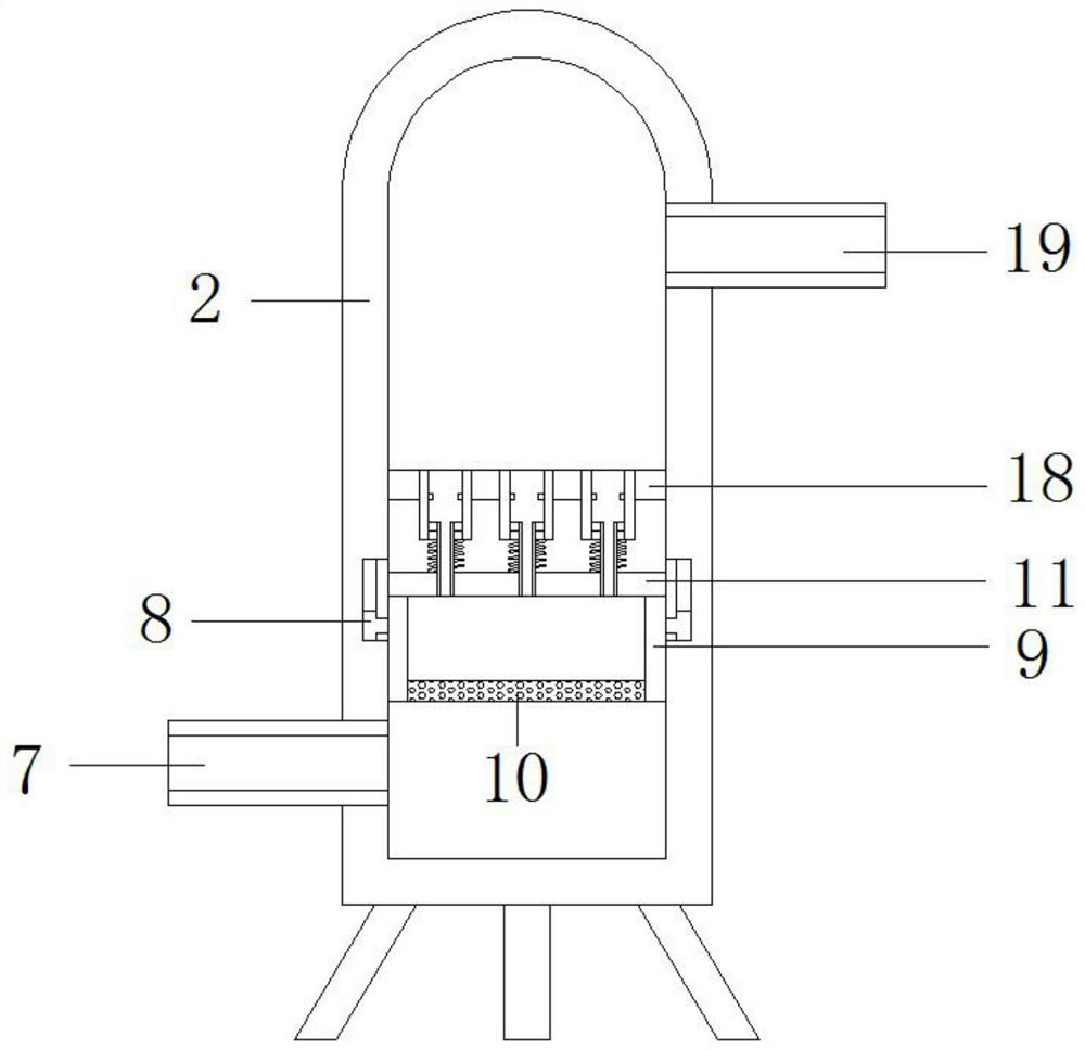 Pressure swing adsorption oxygen production device for producing high-purity oxygen by using two-stage PSA (Pressure Swing Adsorption)