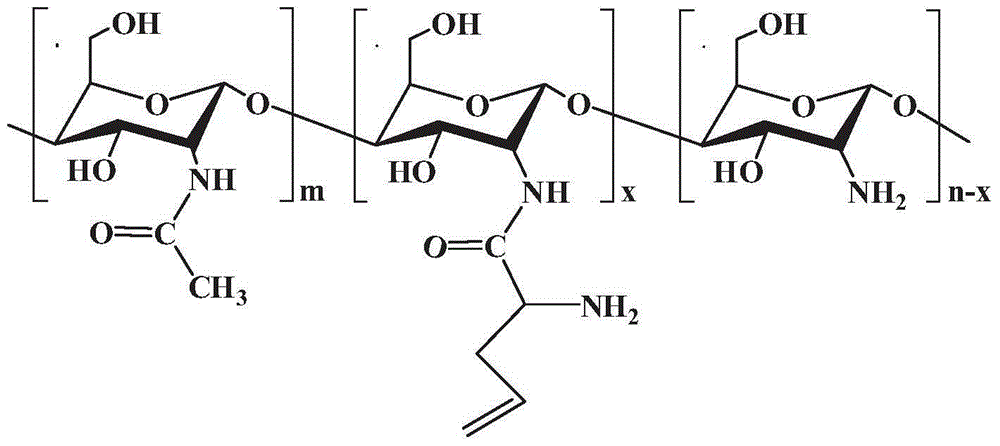 Polymerizable chitosan derivative and preparation method thereof