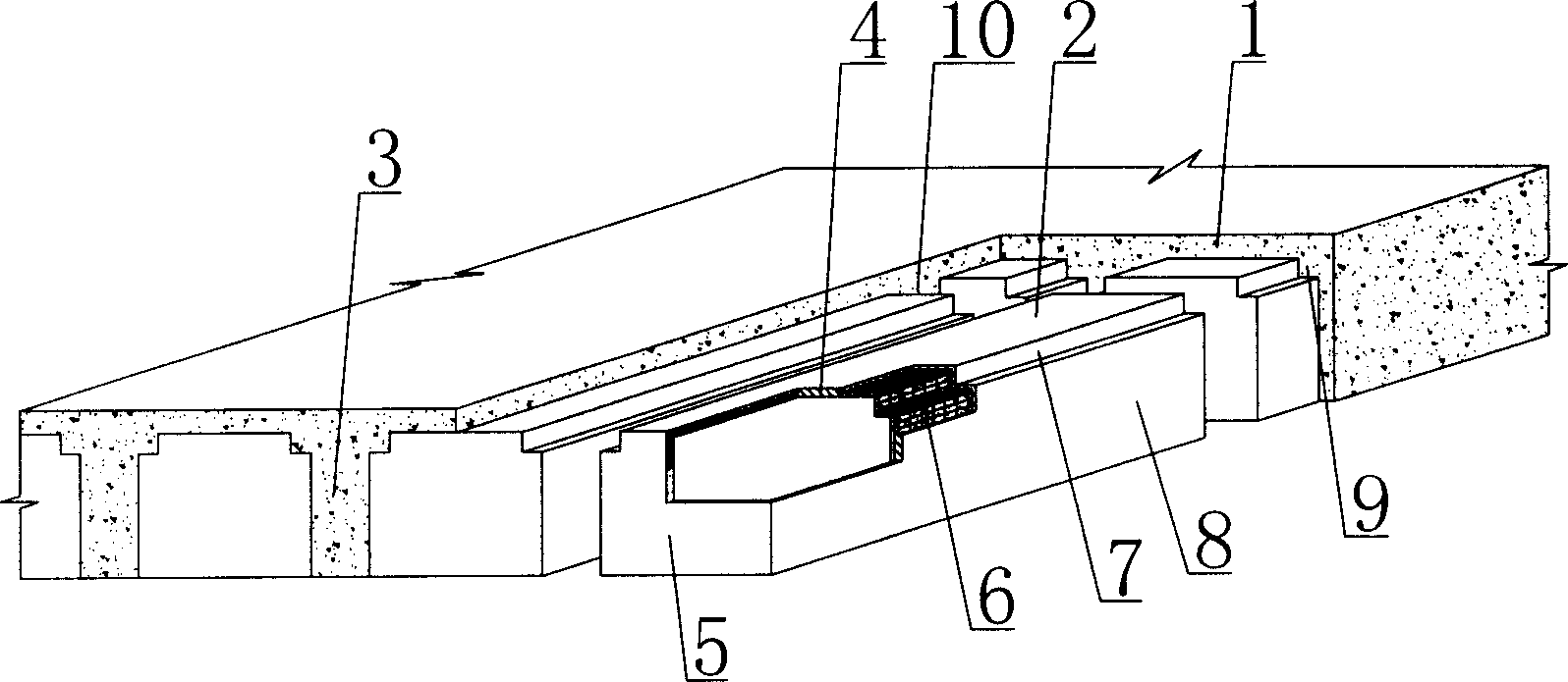 In-situ cast hollow concrete slab