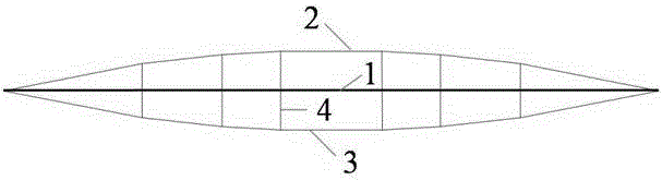 Rotary intersection self-balanced cable truss structure