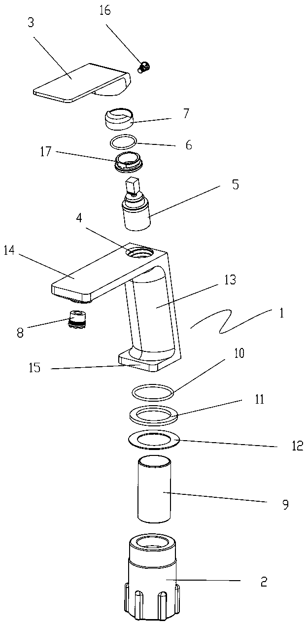 Wash basin faucet