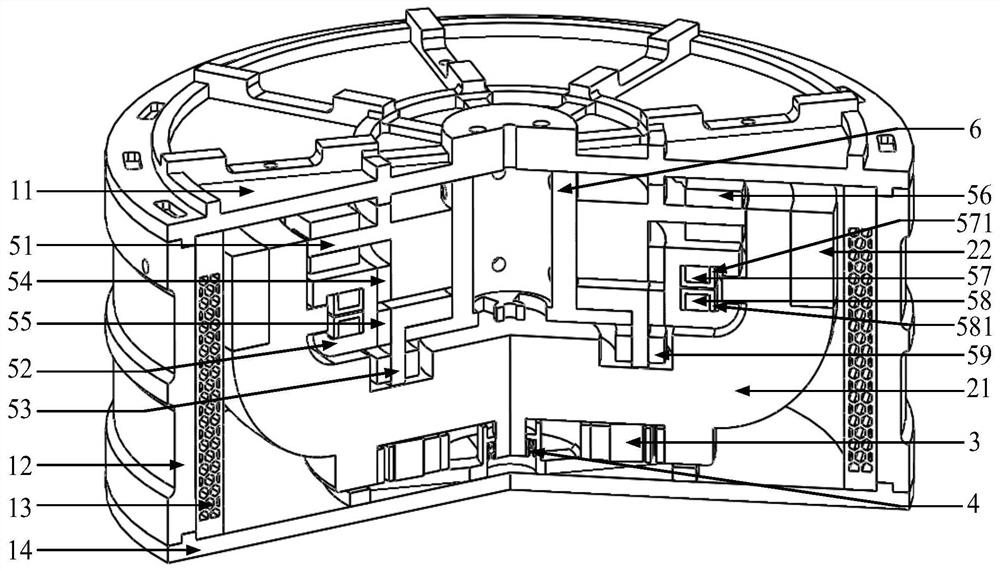 Tumbler type vehicle-mounted flywheel energy storage device with five-degree-of-freedom suspension support