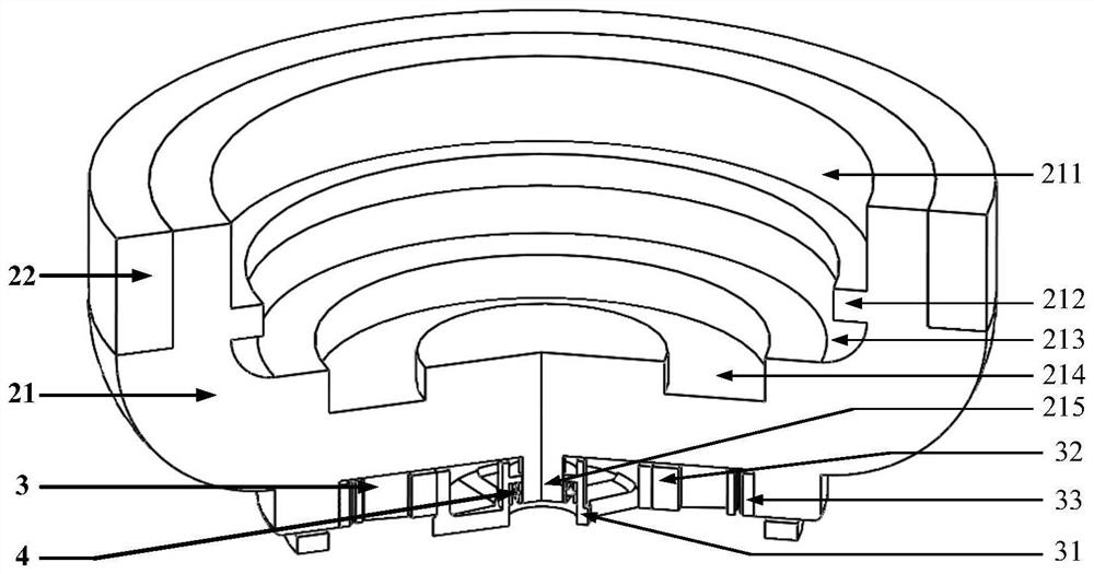 Tumbler type vehicle-mounted flywheel energy storage device with five-degree-of-freedom suspension support