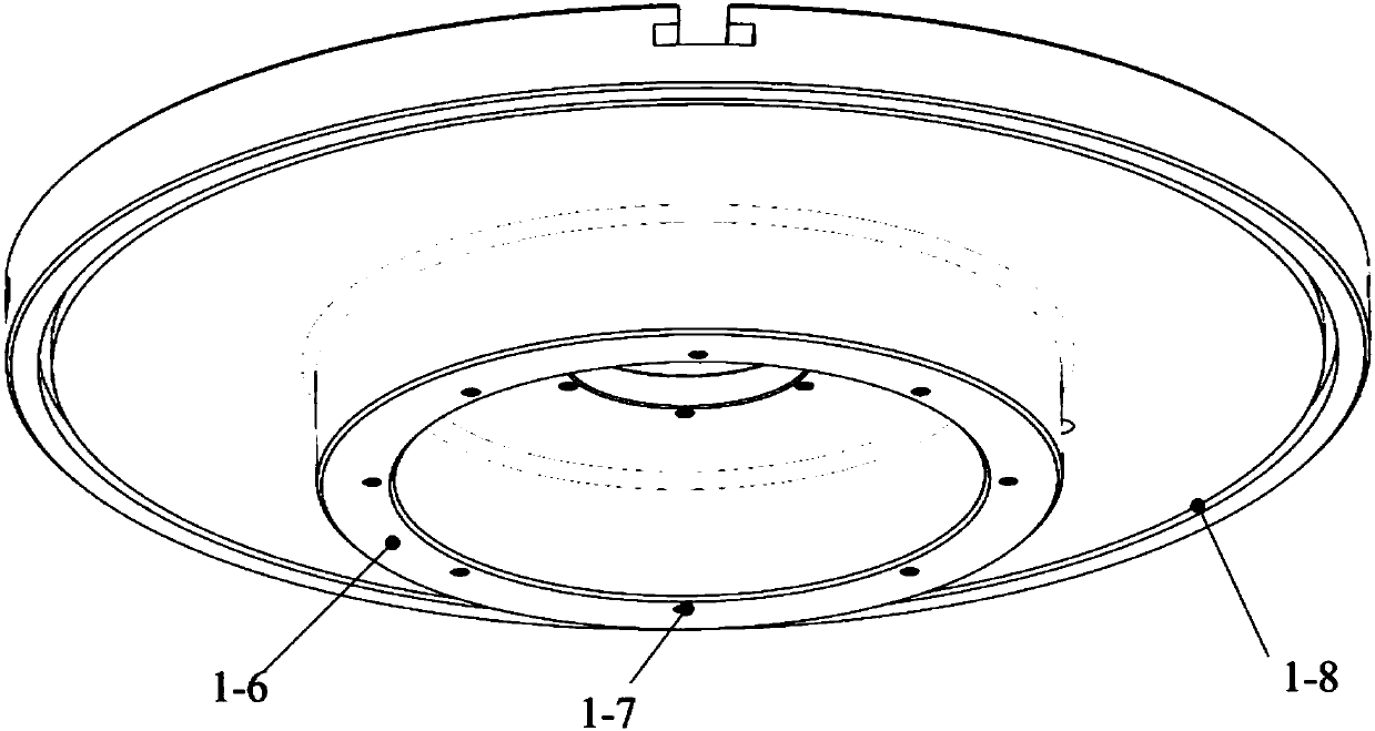 Precise indexing table based on transmission of high-precision helical standard gear and worm and assembling method