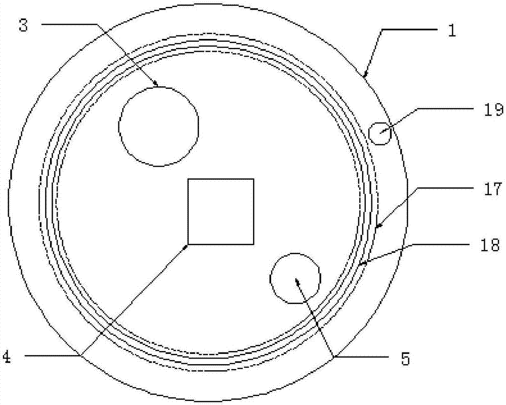 Plastic particle drying device