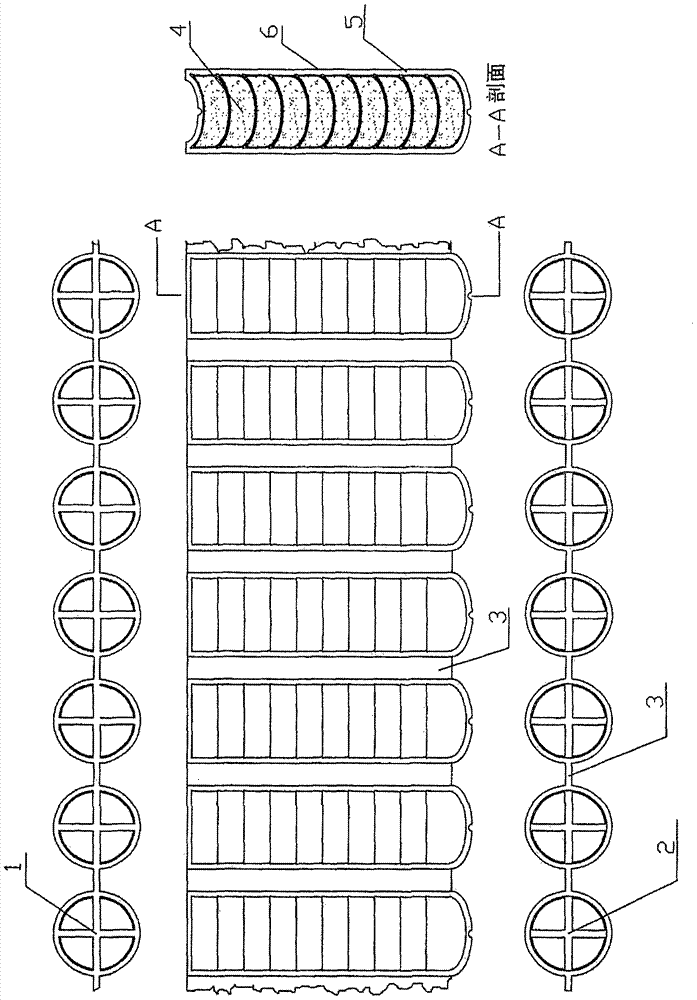 A method of using metal powder powder column coupling