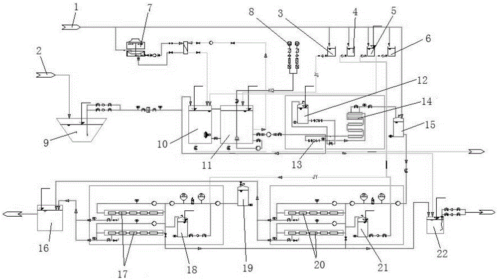 Filter system applied to pickling sludge leachate treatment