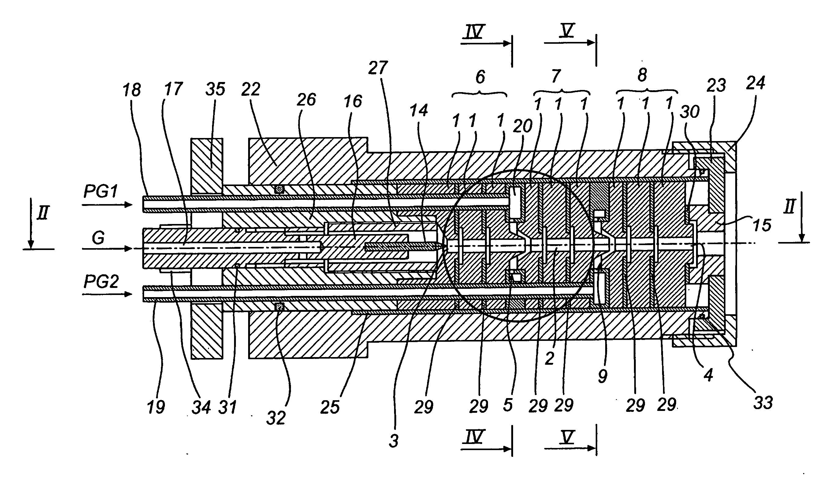 Plasma-spraying device