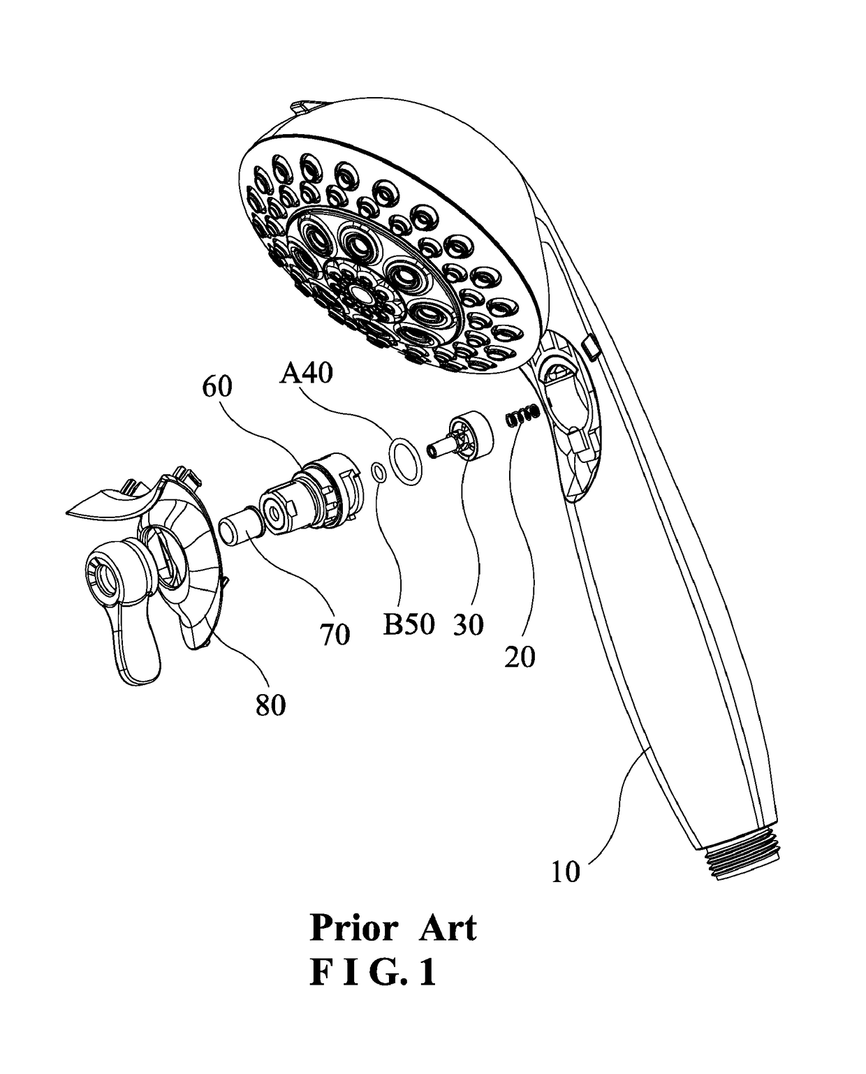 Labor-saving push-button water valve