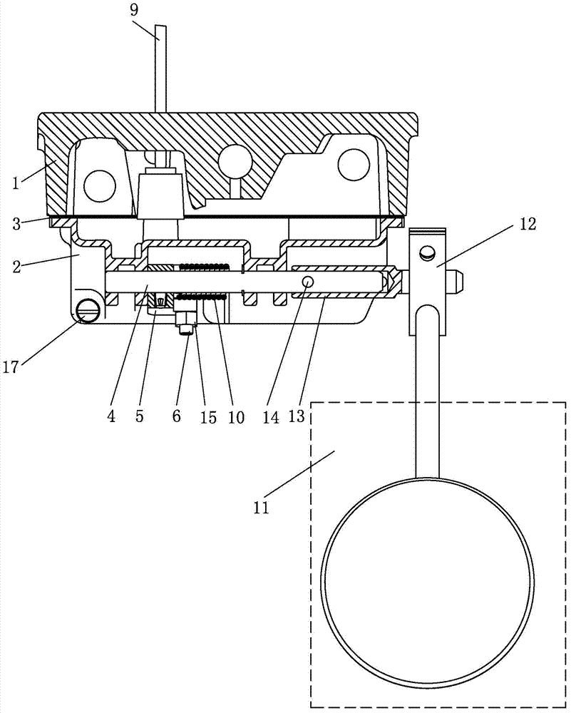 Knee-control presser foot lifting device of sewing machine