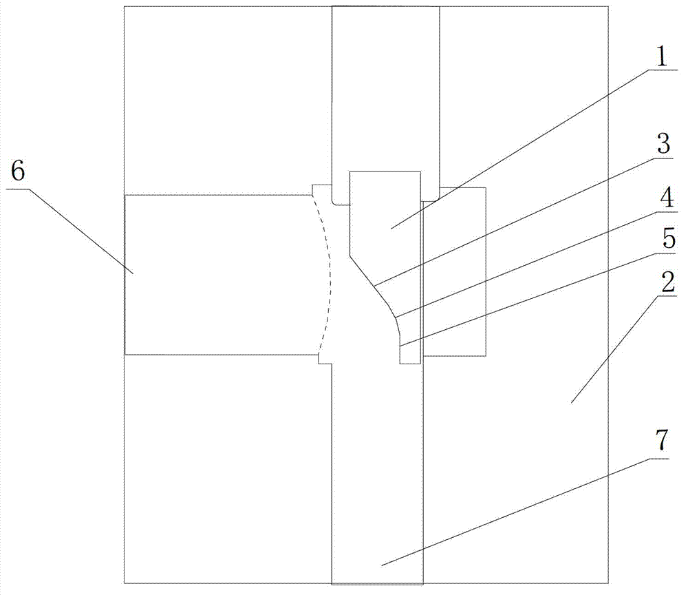 Manual wedge-shaped throttle valve