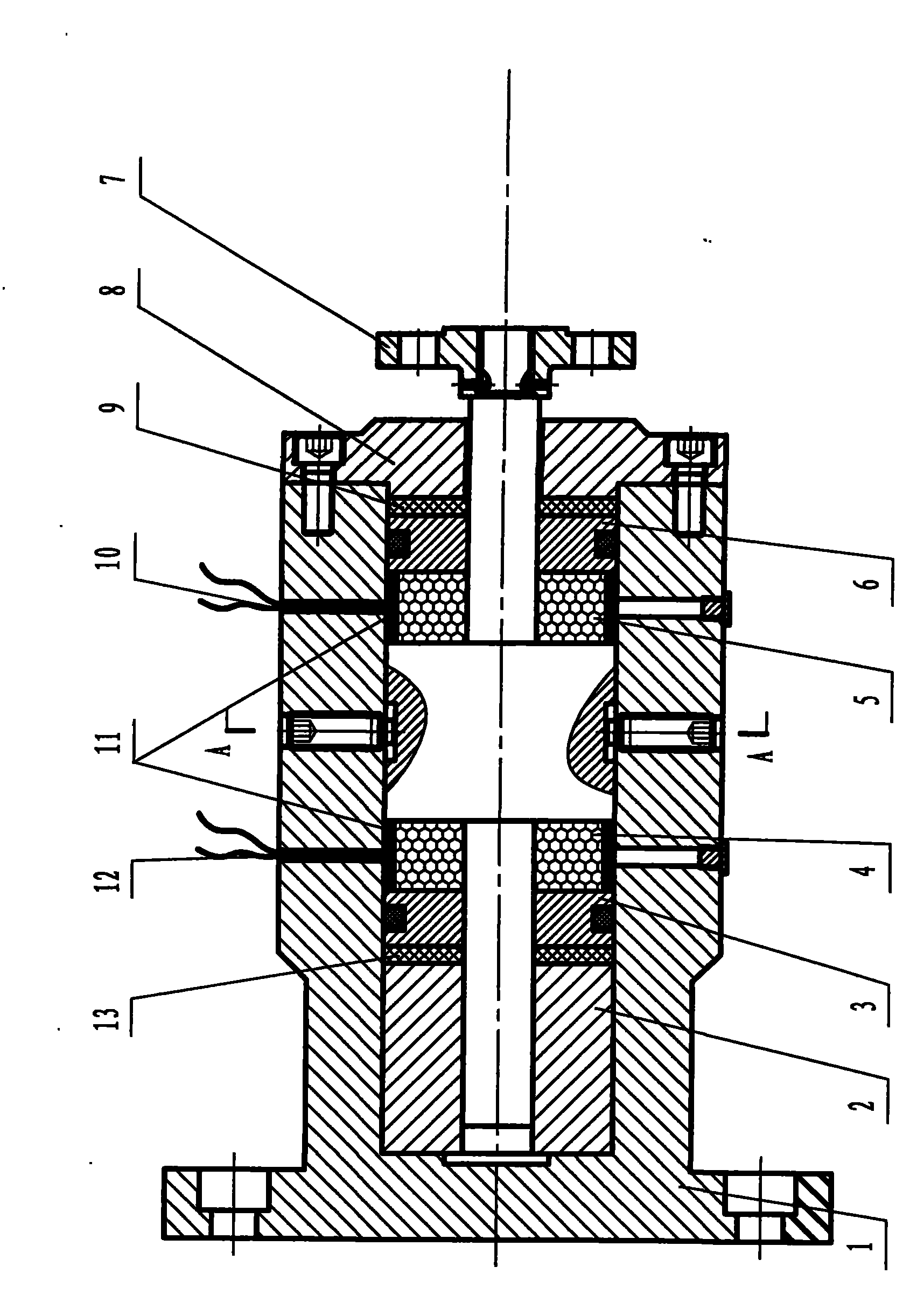 Vibration-adsorption structure of carving knife of digital wide-width electronic carving machine