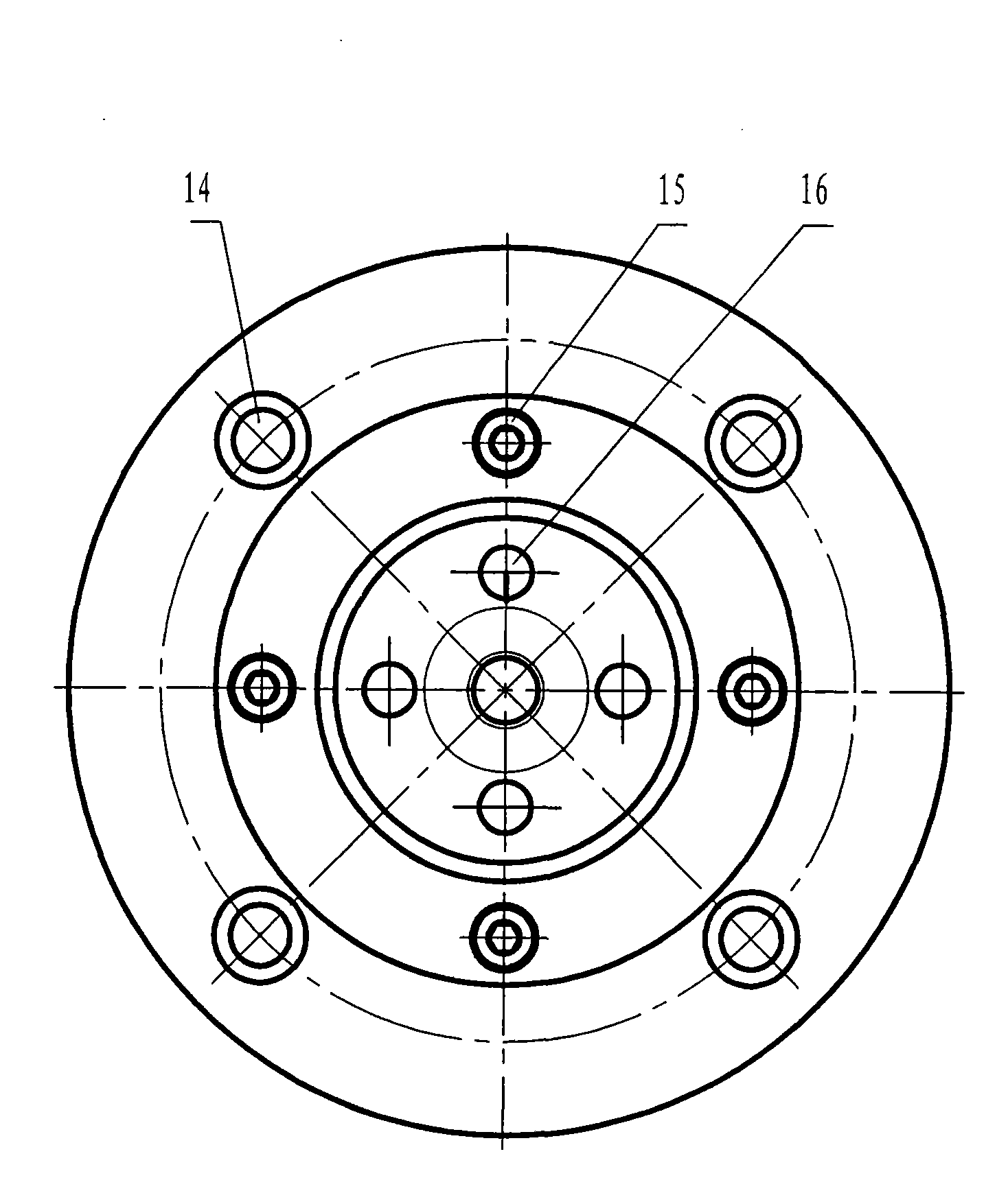 Vibration-adsorption structure of carving knife of digital wide-width electronic carving machine