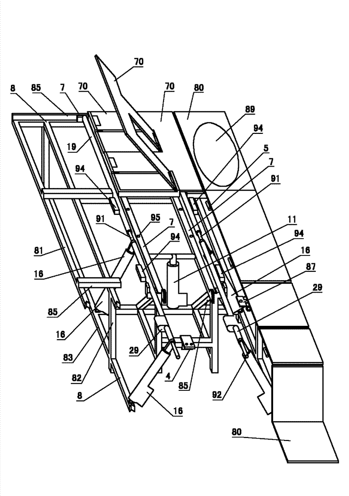 Combined turnover method of reclining wheelchair and bed block, and multifunctional health-care wheelchair bed