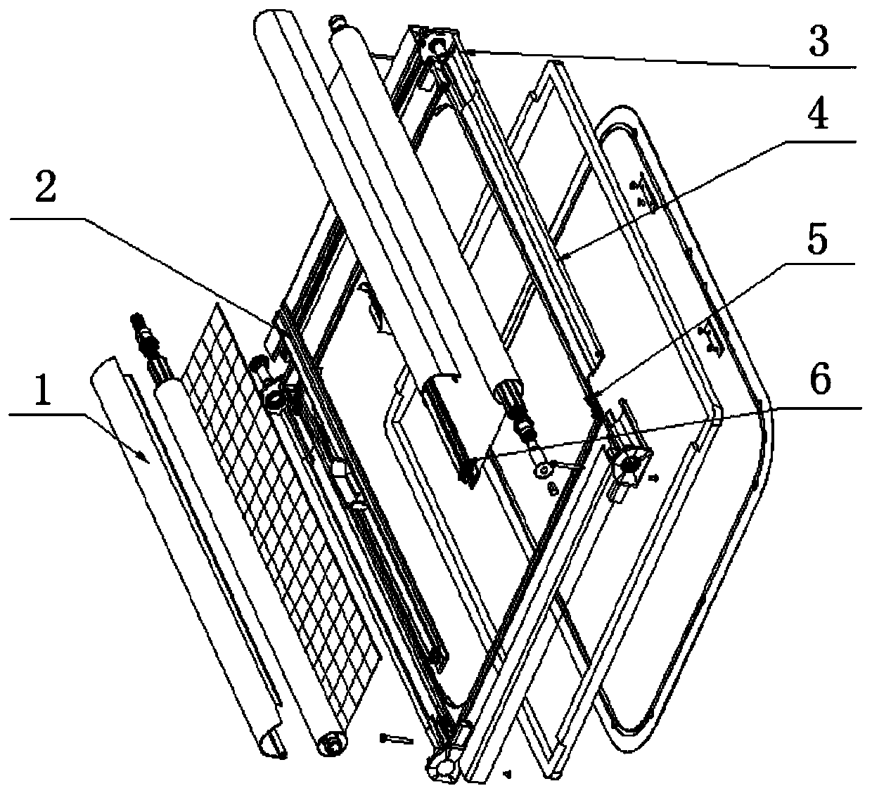 Z-shaped rope positioning system for abat vent pull rod