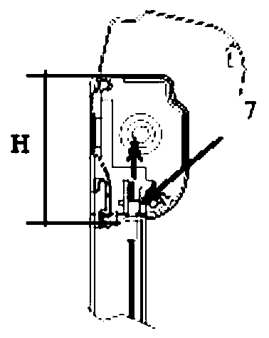 Z-shaped rope positioning system for abat vent pull rod