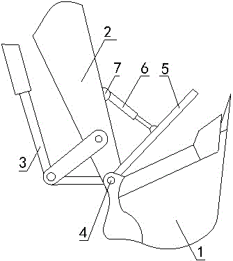 Automatic dehydrating bucket used for sand digging machine