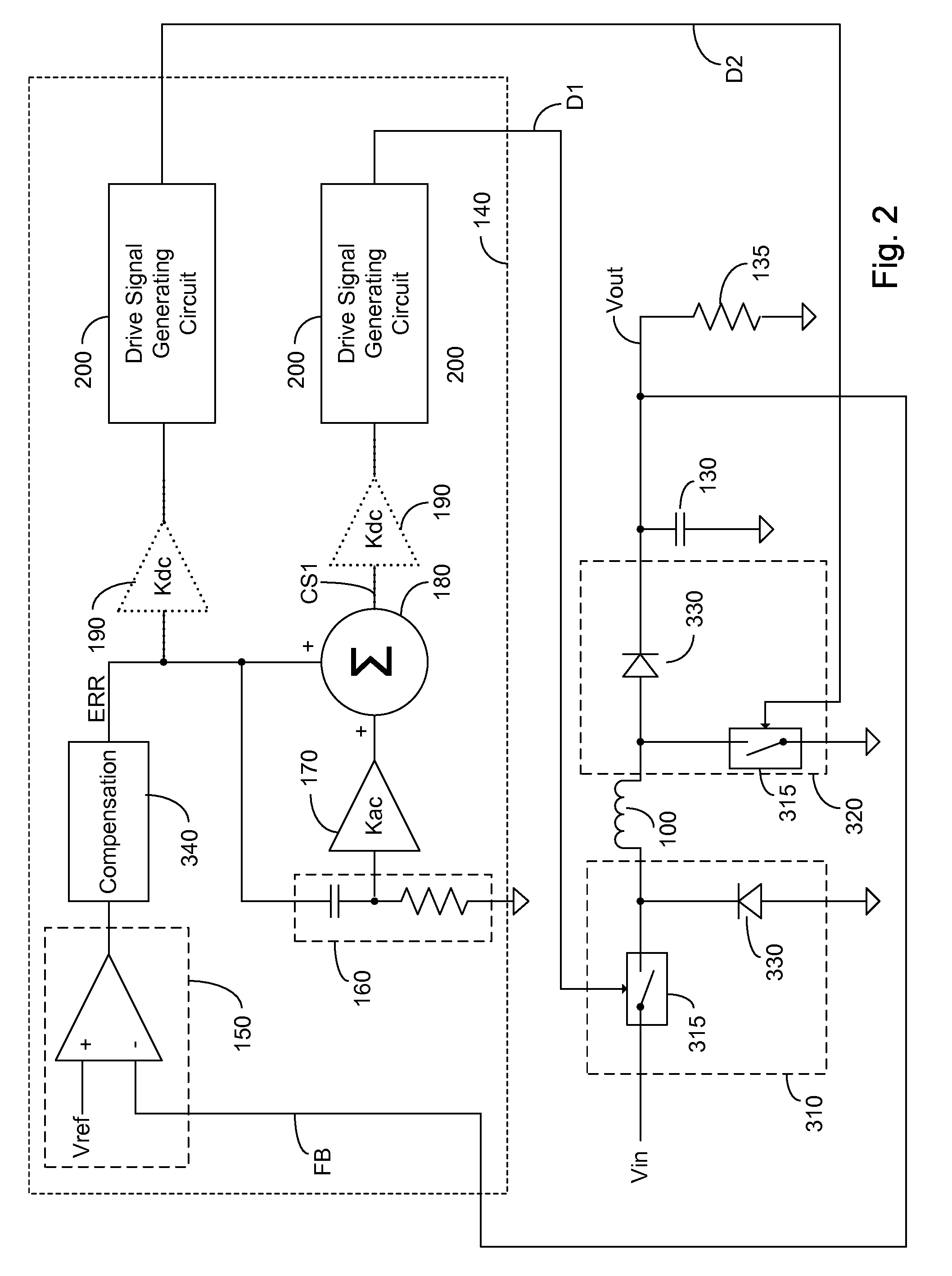 Method and apparatus for modifying right half-plane zero in a cascaded dc-dc buck-boost converter