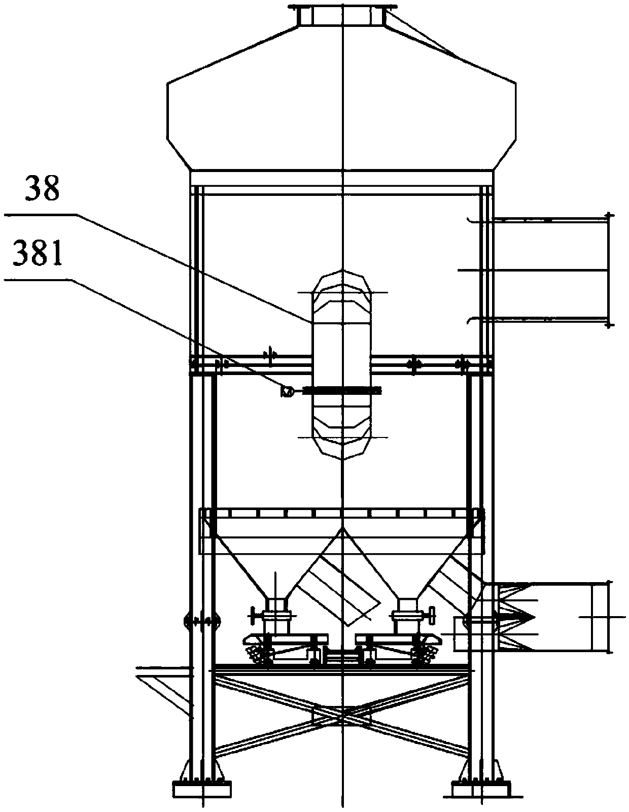 A high-temperature pellet sensible heat recovery device and recovery method