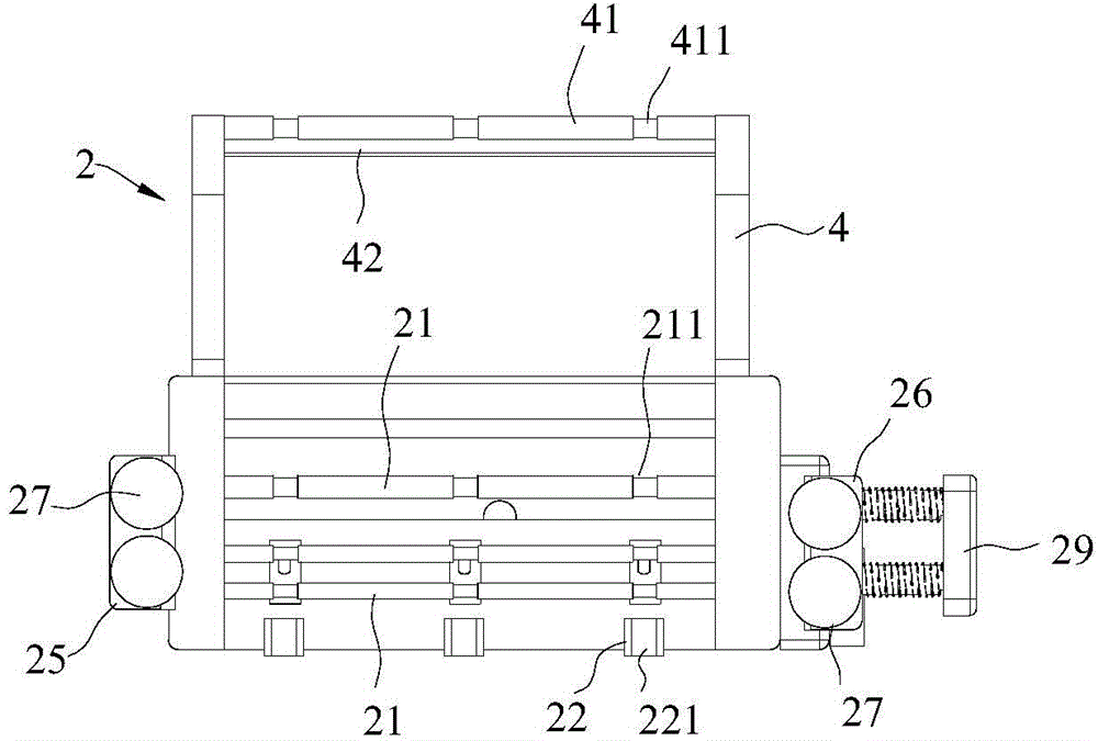 Tape adhering jig for door frame decorating strip