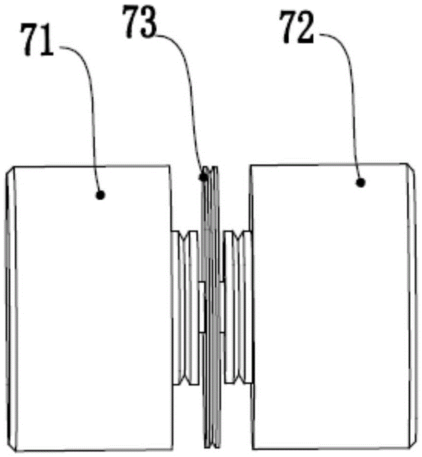 A high-efficiency wire cutting machine guide wheel base and its guide wheel set