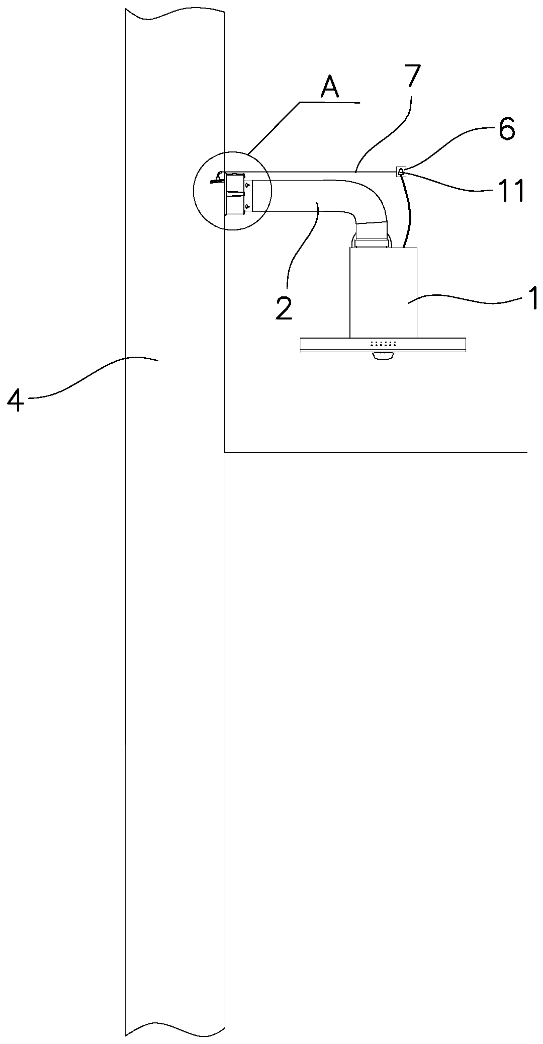 Flue smoke exhaust system and control method thereof