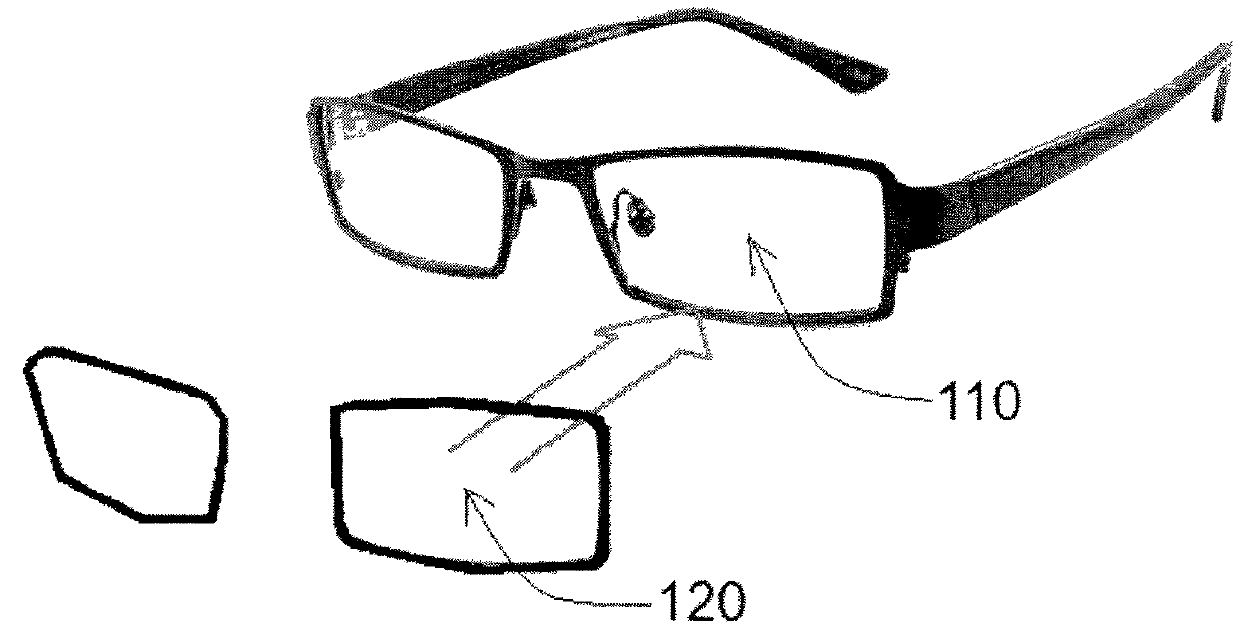 Adhesive optical film to convert an eyeglass lens to a progressive lens