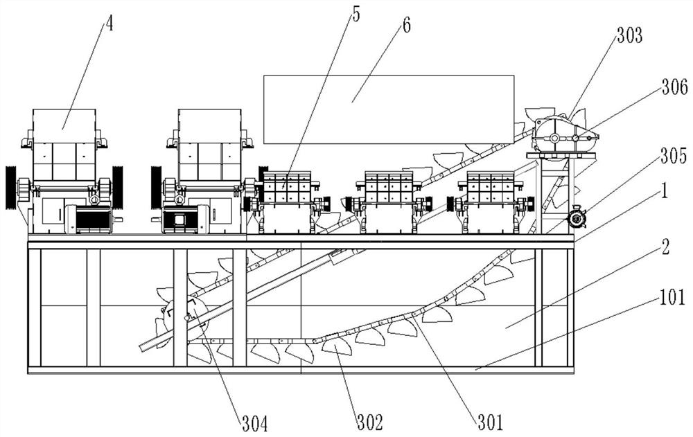 A sand making and washing sand combined all-in-one machine