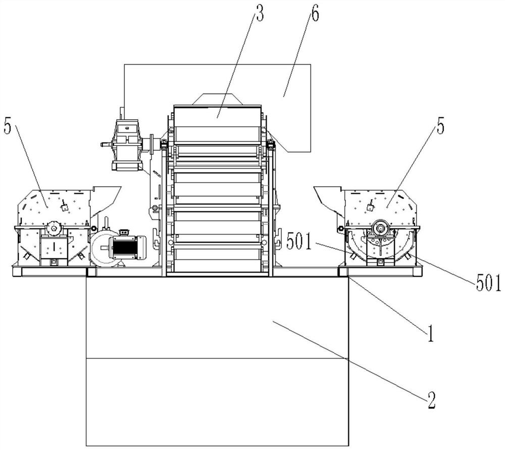 A sand making and washing sand combined all-in-one machine