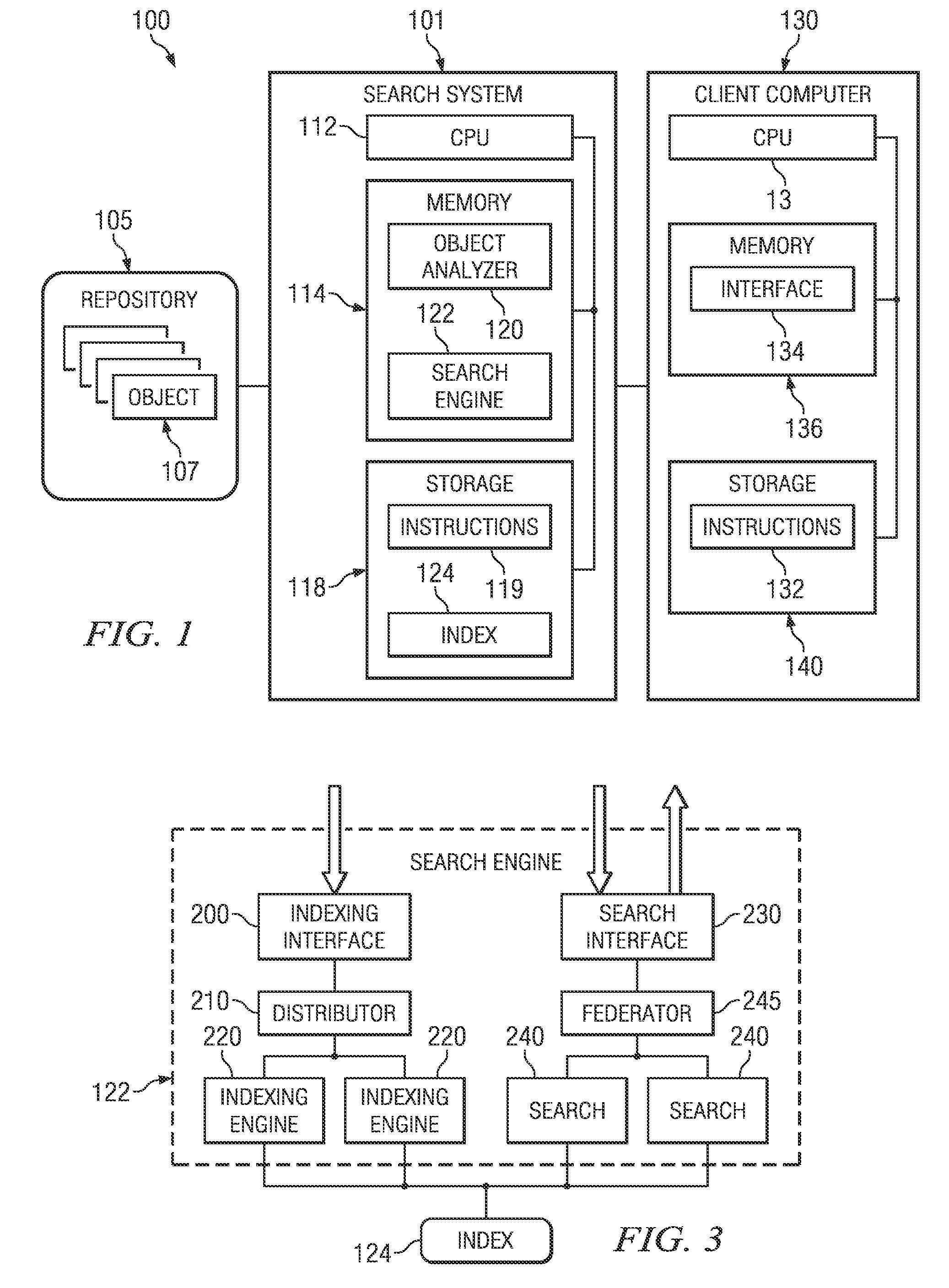 System and method of managing capacity of search index partitions