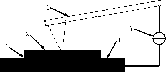 Electric field assisted atomic force microscope nano-etching method