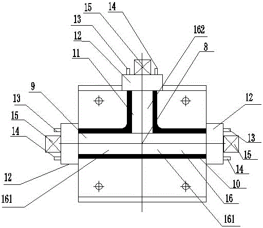 Tee joint injection mold