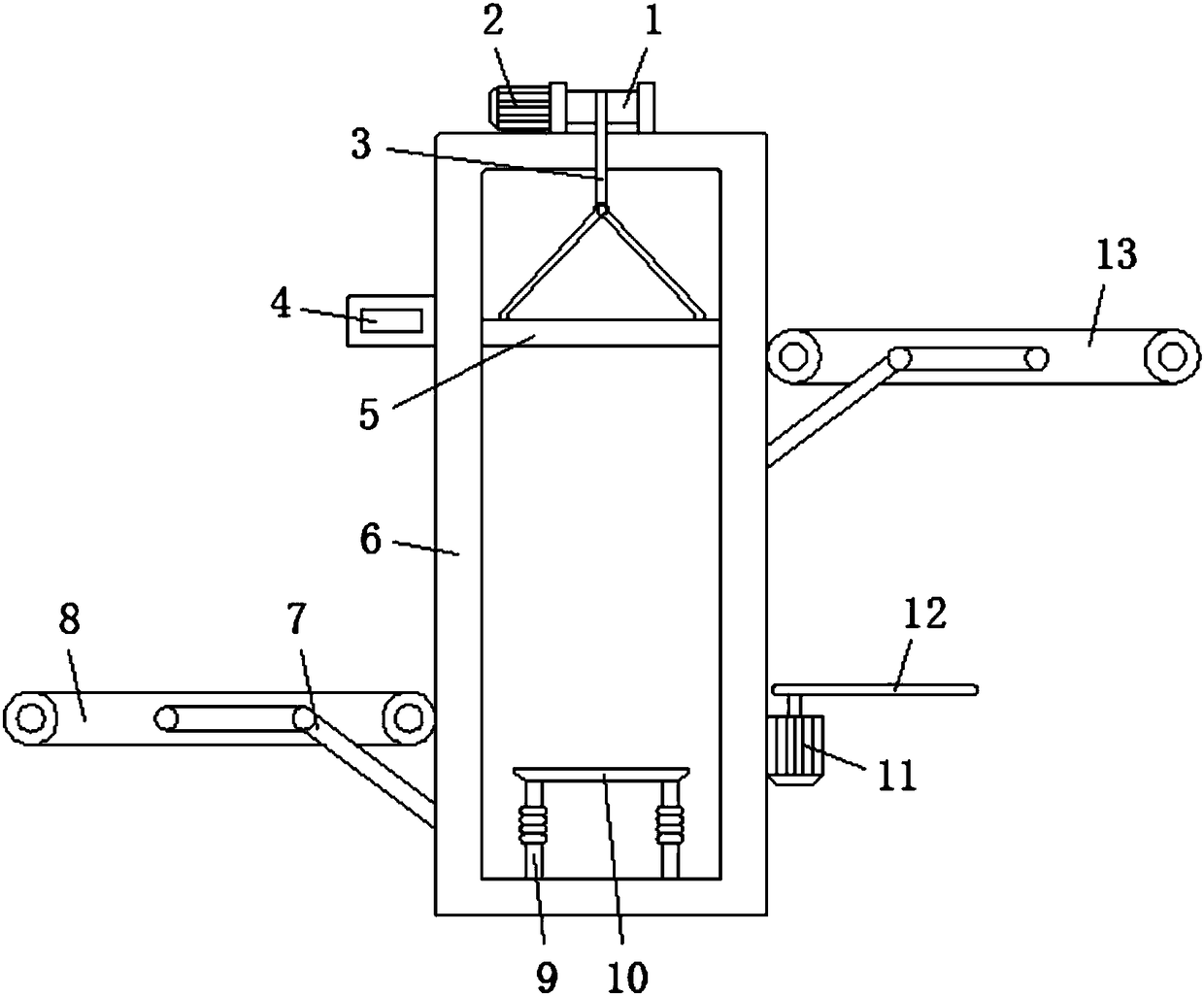 Lifting and carrying device for warehouse cargoes