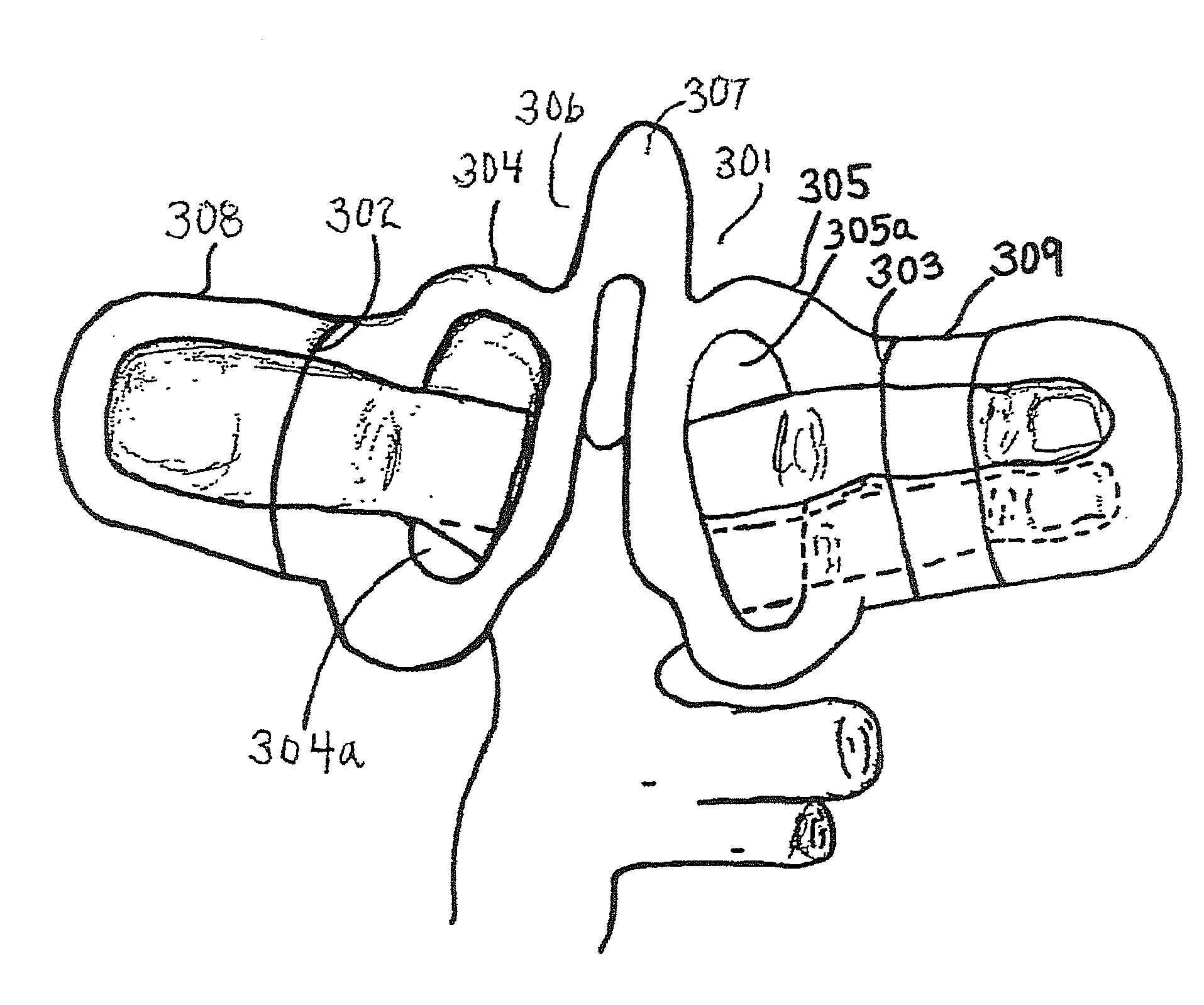 Disposable finger tongs for handling a food product