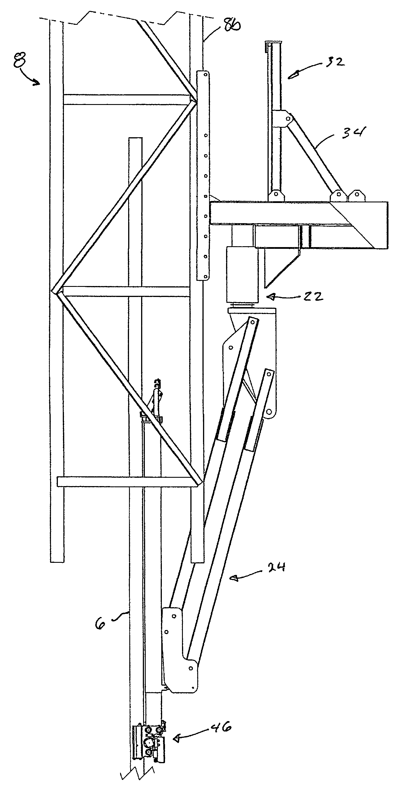 Apparatus for handling and racking pipes