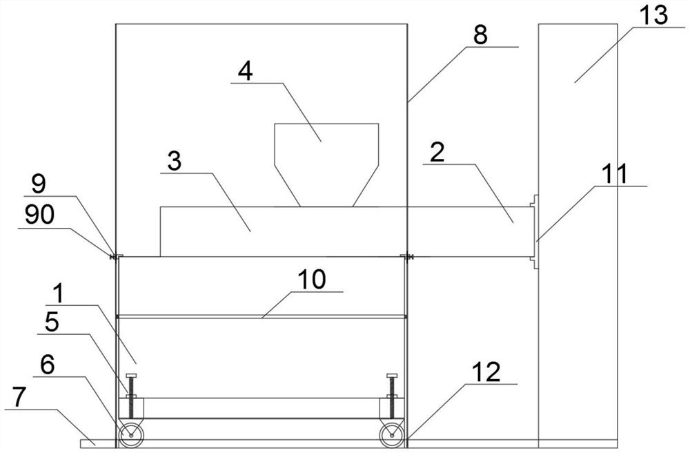 Method for improving stability of material pile in medicinal glass kiln