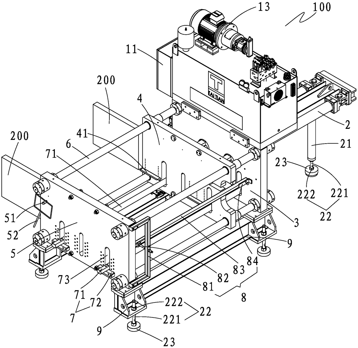 Shaping machine for composite die plate